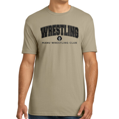 Adult Manu Wrestling Club Tan T-shirt Thumbnail
