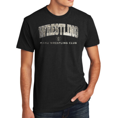 Adult Manu Wrestling Club Black T-Shirt Thumbnail