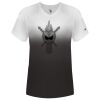 Women's V-Neck Ombre T-Shirt Thumbnail